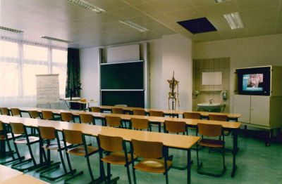 So ruhig und leer sind die sonst so geschäftigen Unterrichtsräume des AZWs eher selten.